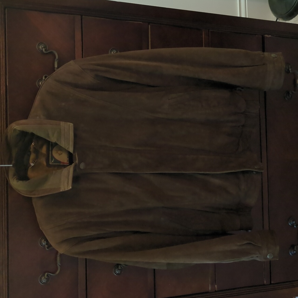 Members Only Leather Jacket, Medium - image 2